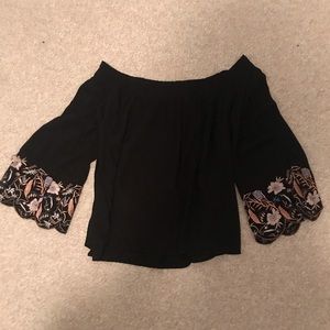 off the shoulder blouse